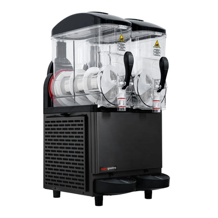 GGM Gastro Commercial Slush Machine - 2x 12L - 710W - Digital - Black