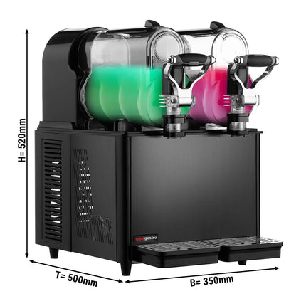 GGM Gastro Commercial Slush Machine - 2x 3L - 430W - Black