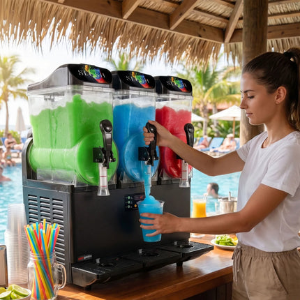 GGM Gastro Commercial Slush Machine – 3 x 12 litres – 1.1 kW – digital