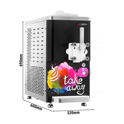 GGM Gastro Commercial Soft Serve Ice Cream Machine - 11.25L/h - 1.5kW - for 1 flavour - Tabletop unit - Pre-Cooling