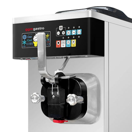 GGM Gastro Commercial Soft Serve Ice Cream Machine - 20-26L/h - 1.6kW - for 1 flavour - Tabletop unit - Pre-Cooling