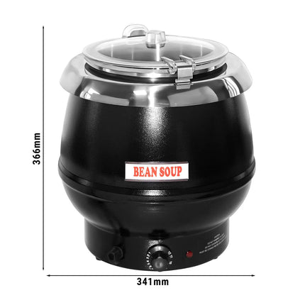 GGM Gastro Commercial Soup Kettle - 10L - Black
