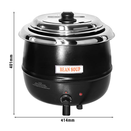 GGM Gastro Commercial Soup Kettle - 13L - Black