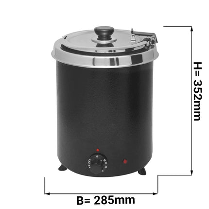 GGM Gastro Commercial Soup Kettle - 5L - Black