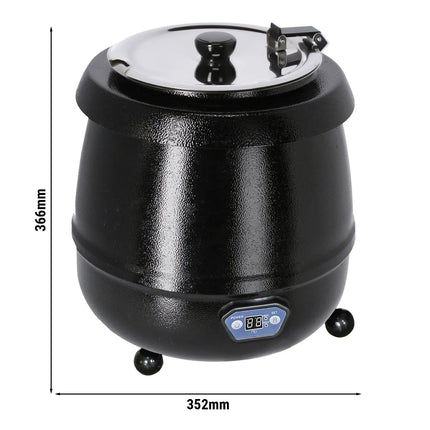 GGM Gastro Commercial Soup Kettle - 9L - Digital - Black
