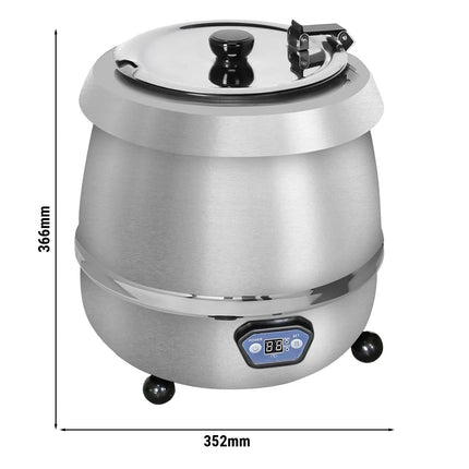 GGM Gastro Commercial Soup Kettle - 9L - Digital - Stainless Steel
