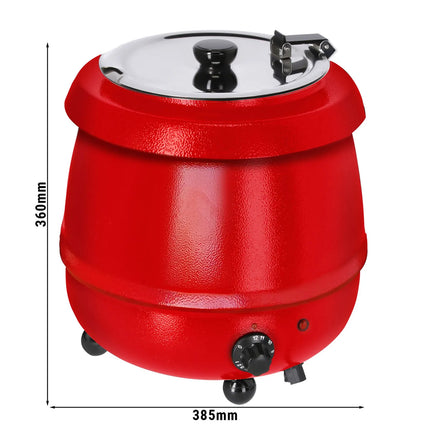 GGM Gastro Commercial Soup Kettle - 9L - Red