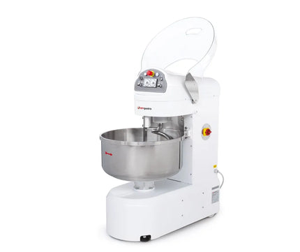 GGM Gastro Commercial Spiral Dough Mixer - 117L / 60kg - Twin Speed - Fixed Head & Bowl - with Timer - 400V 3‑Phase - For Pizza & Bread Dough