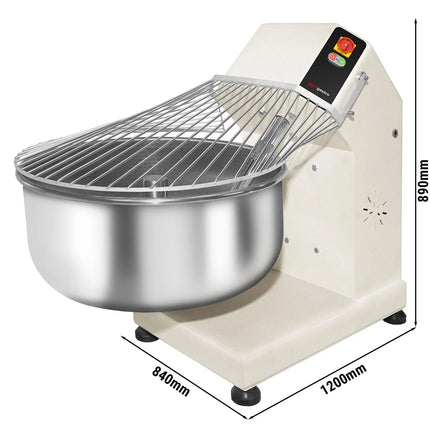 GGM Gastro Commercial Spiral Dough Mixer - 130L / 75kg - Fixed Head & Bowl - 400V 3‑Phase