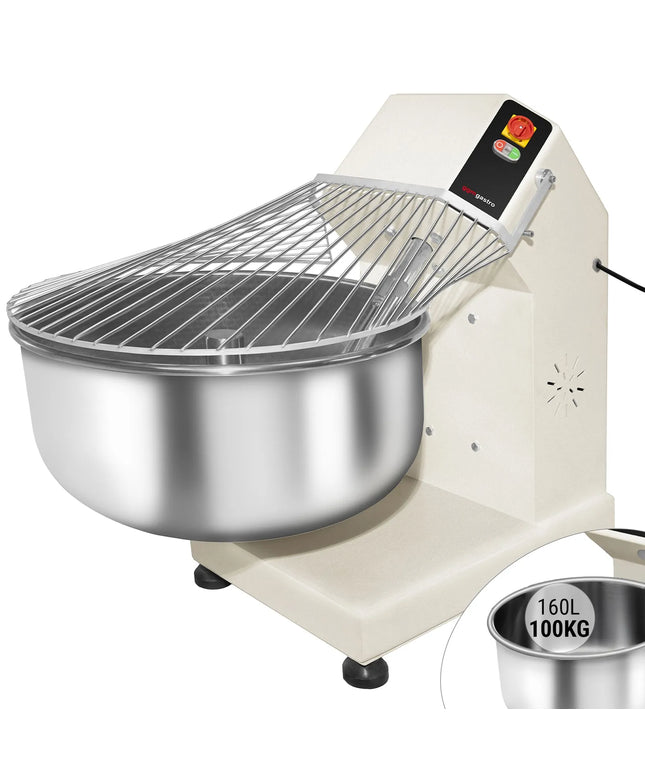 GGM Gastro Commercial Spiral Dough Mixer - 160L / 100kg - Fixed Head & Bowl - 400V 3‑Phase