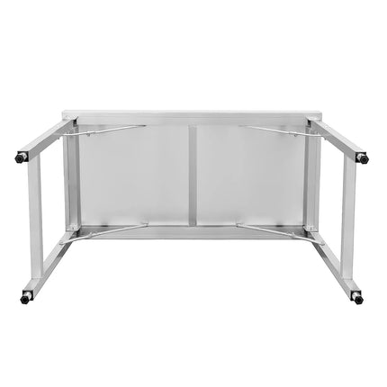 GGM Gastro Commercial Stainless Steel Centre Table - 1000x600mm - Foldable