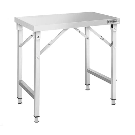 GGM Gastro Commercial Stainless Steel Centre Table - 1000x700mm - Foldable