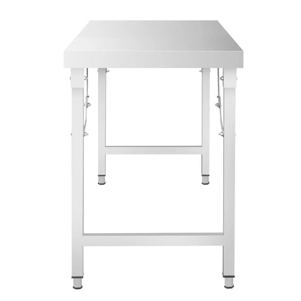 GGM Gastro Commercial Stainless Steel Centre Table - 1000x700mm - Foldable