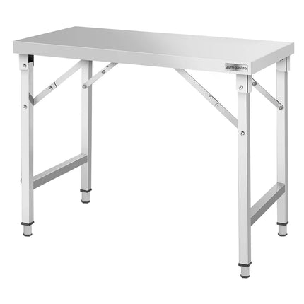 GGM Gastro Commercial Stainless Steel Centre Table - 1200x700mm - Foldable
