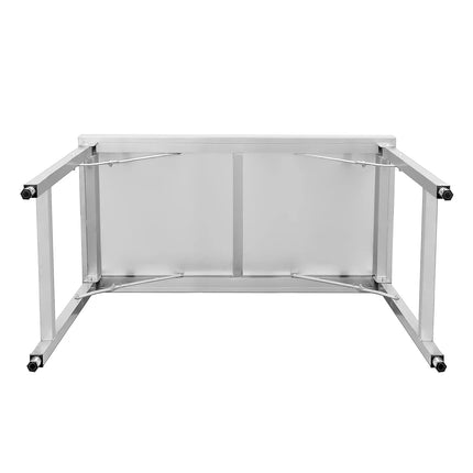 GGM Gastro Commercial Stainless Steel Centre Table - 1200x700mm - Foldable
