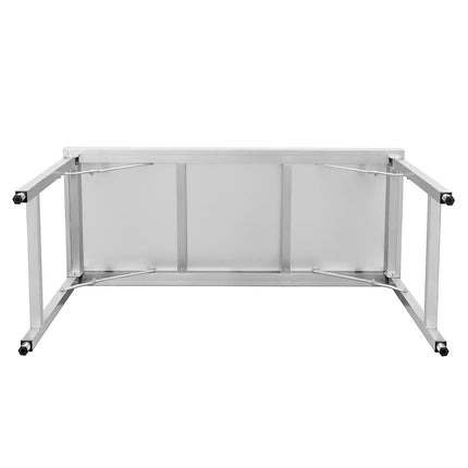 GGM Gastro Commercial Stainless Steel Centre Table - 1500x700mm - Foldable
