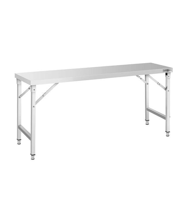 GGM Gastro Commercial Stainless Steel Centre Table - 1800x600mm - Foldable