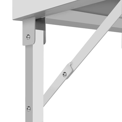 GGM Gastro Commercial Stainless Steel Centre Table - 1800x700mm - Foldable