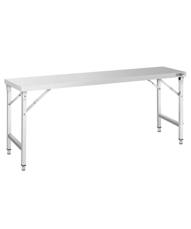 GGM Gastro Commercial Stainless Steel Centre Table - 2000x700mm - Foldable