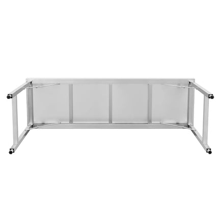 GGM Gastro Commercial Stainless Steel Centre Table - 2000x700mm - Foldable