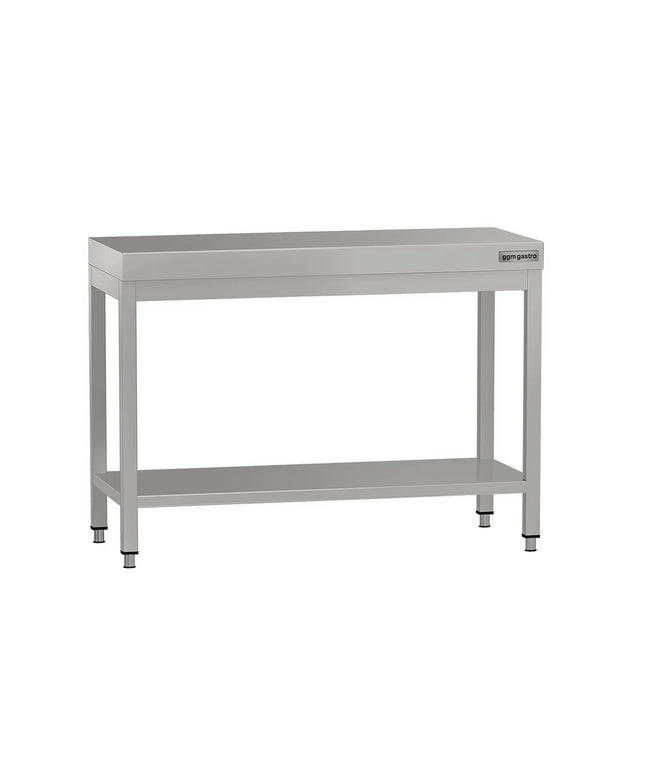 GGM Gastro Commercial Stainless Steel Centre Table ECO - 1000x600mm - with Undershelf