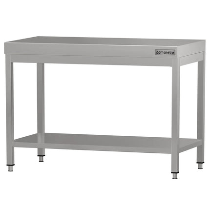 GGM Gastro Commercial Stainless Steel Centre Table ECO - 1000x700mm - with Undershelf