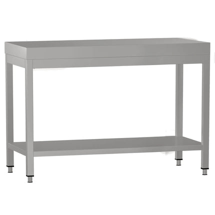 GGM Gastro Commercial Stainless Steel Centre Table ECO - 1000x700mm - with Undershelf