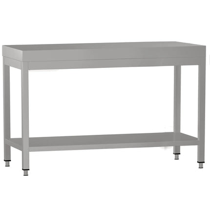 GGM Gastro Commercial Stainless Steel Centre Table ECO - 1200x600mm - with Undershelf