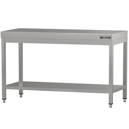 GGM Gastro Commercial Stainless Steel Centre Table ECO - 1400x600mm - with Undershelf