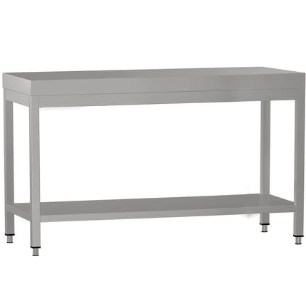 GGM Gastro Commercial Stainless Steel Centre Table ECO - 1400x600mm - with Undershelf