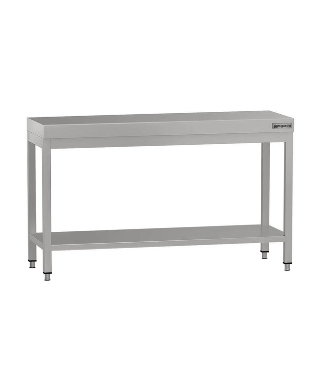 GGM Gastro Commercial Stainless Steel Centre Table ECO - 1400x700mm - with Undershelf