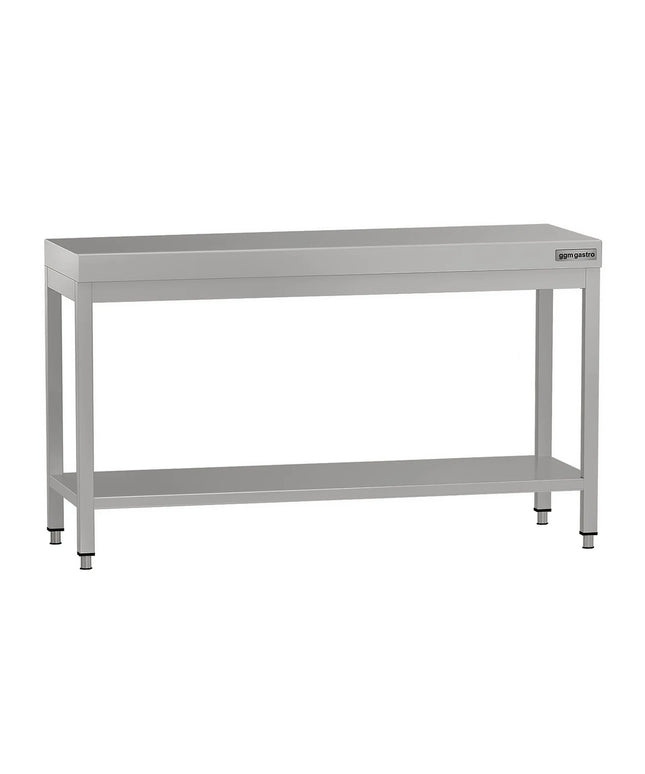 GGM Gastro Commercial Stainless Steel Centre Table ECO - 1500x700mm - with Undershelf