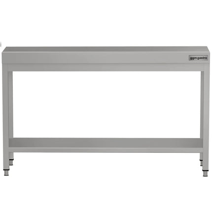 GGM Gastro Commercial Stainless Steel Centre Table ECO - 1500x700mm - with Undershelf