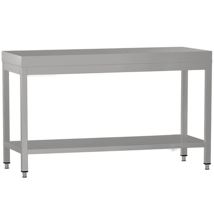 GGM Gastro Commercial Stainless Steel Centre Table ECO - 1500x700mm - with Undershelf
