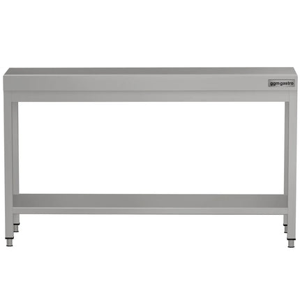 GGM Gastro Commercial Stainless Steel Centre Table ECO - 1600x700mm - with Undershelf