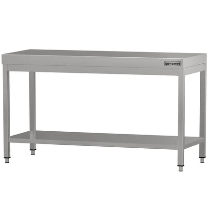 GGM Gastro Commercial Stainless Steel Centre Table ECO - 1600x700mm - with Undershelf
