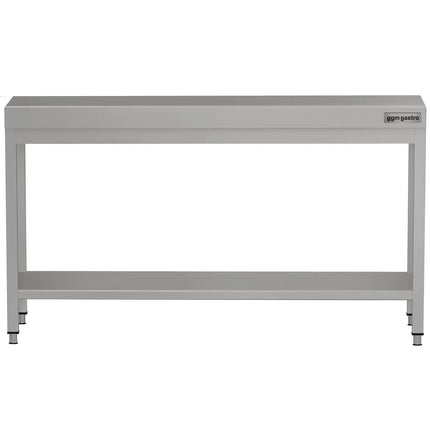 GGM Gastro Commercial Stainless Steel Centre Table ECO - 1800x700mm - with Undershelf