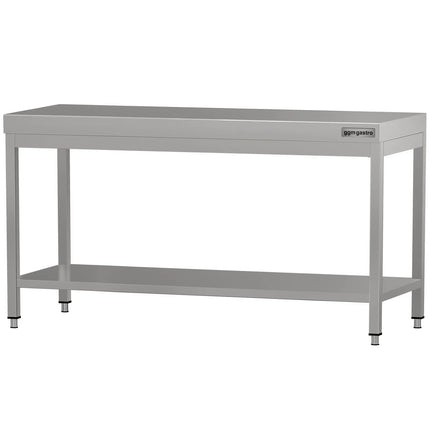 GGM Gastro Commercial Stainless Steel Centre Table ECO - 2000x600mm - with Undershelf
