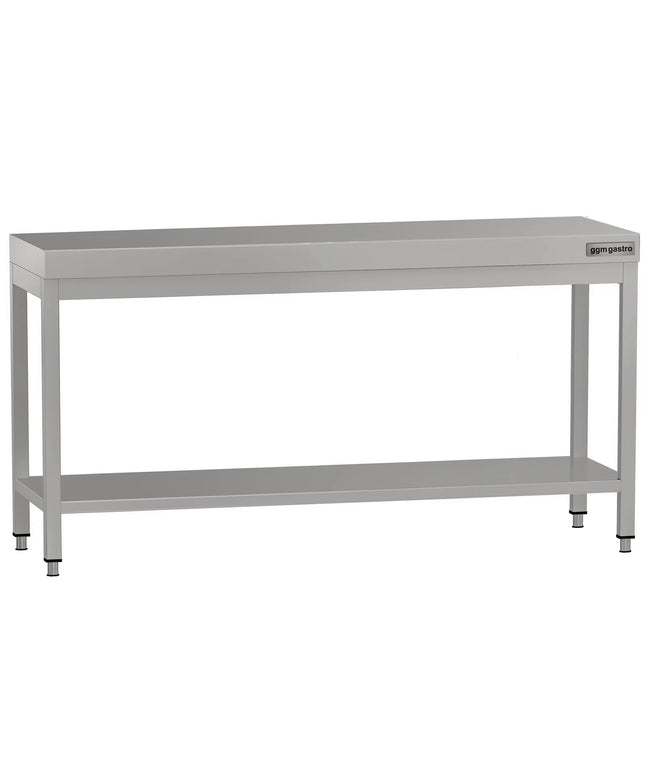 GGM Gastro Commercial Stainless Steel Centre Table ECO - 2000x700mm - with Undershelf
