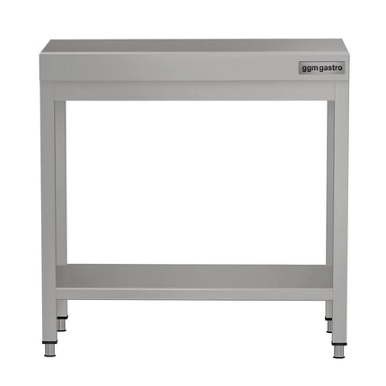 GGM Gastro Commercial Stainless Steel Centre Table ECO - 600x700mm - with Undershelf