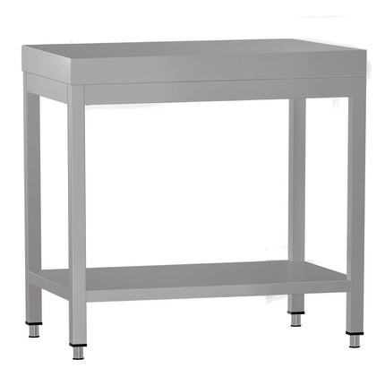 GGM Gastro Commercial Stainless Steel Centre Table ECO - 600x700mm - with Undershelf