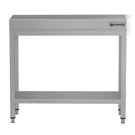 GGM Gastro Commercial Stainless Steel Centre Table ECO - 700x700mm - with Undershelf - with Cross Bracing