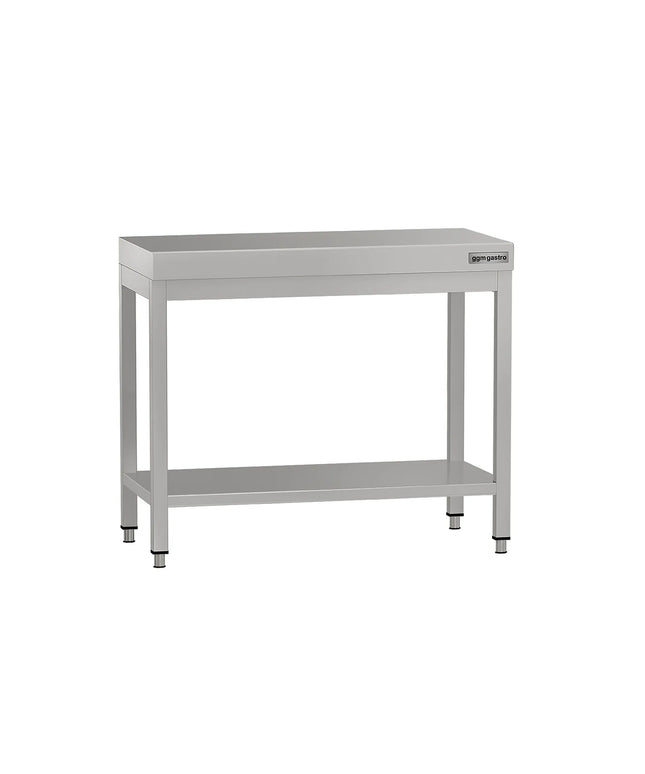 GGM Gastro Commercial Stainless Steel Centre Table ECO - 800x600mm - with Undershelf