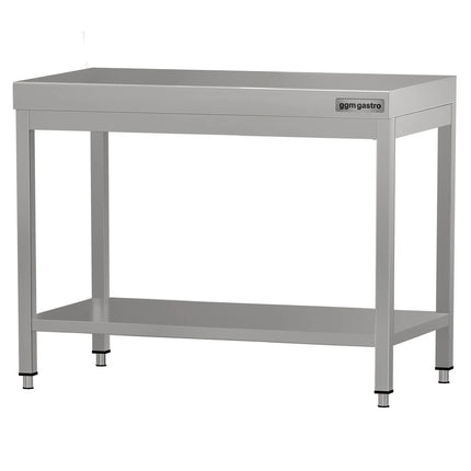GGM Gastro Commercial Stainless Steel Centre Table ECO - 800x600mm - with Undershelf