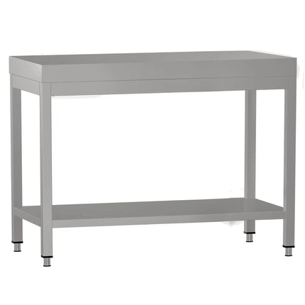 GGM Gastro Commercial Stainless Steel Centre Table ECO - 800x600mm - with Undershelf