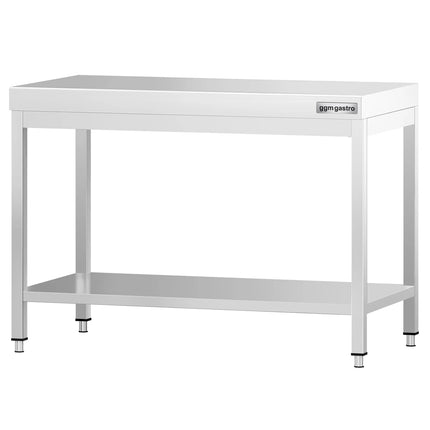 GGM Gastro Commercial Stainless Steel Centre Table PREMIUM - 1000x600mm - with Undershelf