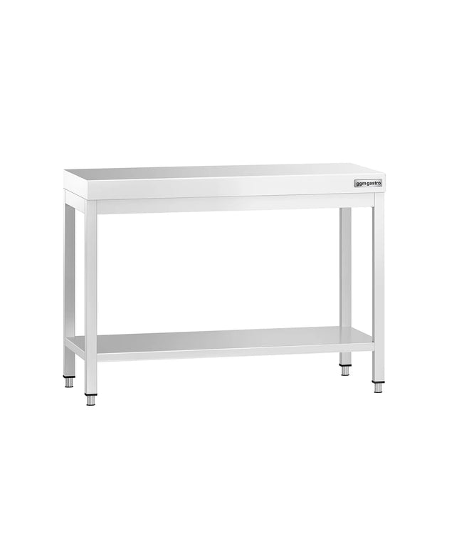 GGM Gastro Commercial Stainless Steel Centre Table PREMIUM - 1000x700mm - with Undershelf