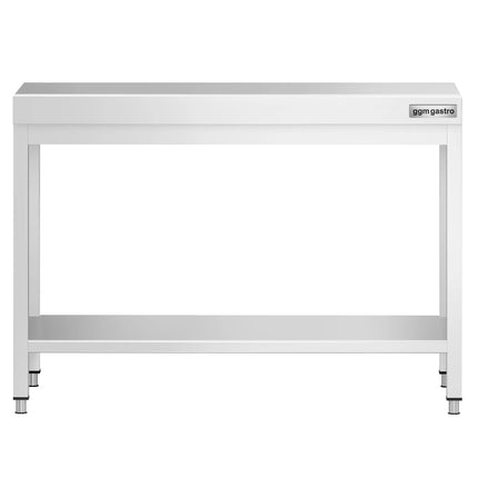 GGM Gastro Commercial Stainless Steel Centre Table PREMIUM - 1000x700mm - with Undershelf