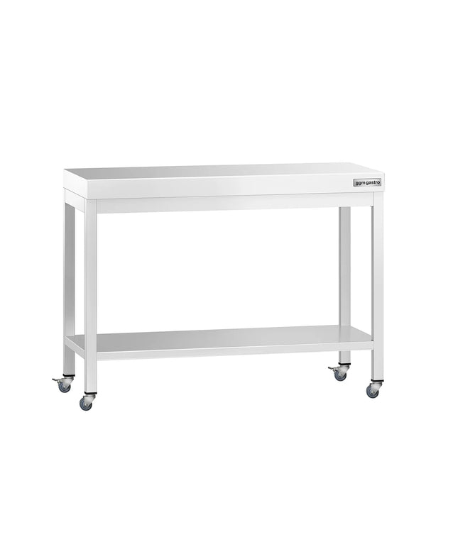 GGM Gastro Commercial Stainless Steel Centre Table PREMIUM - 1000x800mm - with Undershelf