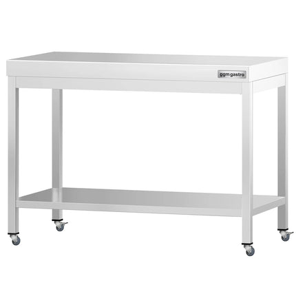 GGM Gastro Commercial Stainless Steel Centre Table PREMIUM - 1000x800mm - with Undershelf